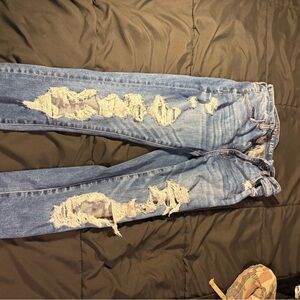 Trendy Ripped Denim Pants